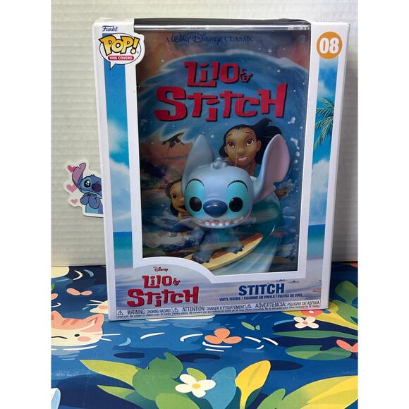 Funko Pop VHS Cover Disney Lilo & Stitch Surfing - Picture 1 of 10
